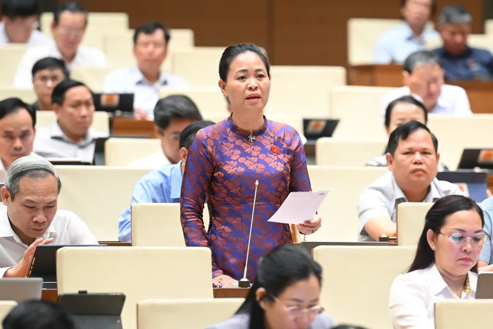 Đại biểu Nguyễn Thị Thu Dung (Thái Bình). Ảnh: QH