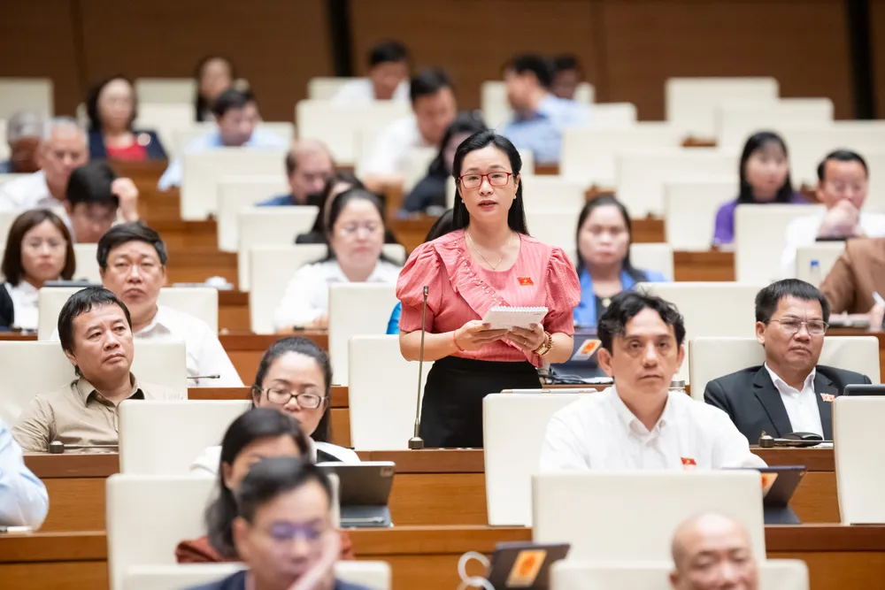 Đại biểu Trần Thị Thu Hằng (Đắk Nông). Ảnh: PHẠM THẮNG