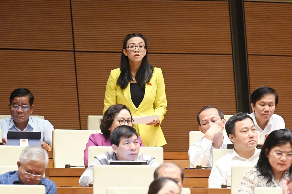 Đại biểu Trịnh Thị Tú Anh (Lâm Đồng). Ảnh: QH
