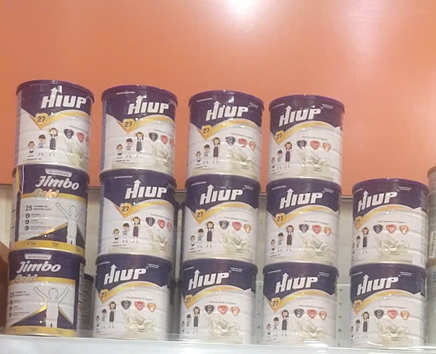 Sữa Hiup bán tại một cửa hàng phân phối ở phường Cổ Nhuế 1, quận Bắc Từ Liêm, TP Hà Nội