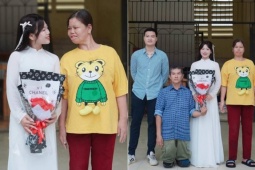 Chuyện cảm động sau bức ảnh kỷ yếu bố mẹ chụp cùng con gái ở Hòa Bình