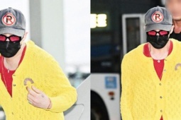 G-Dragon mặc áo đỏ - vàng khởi hành sang Việt Nam, đúng là sự tinh tế của 1 "ông hoàng Kpop"