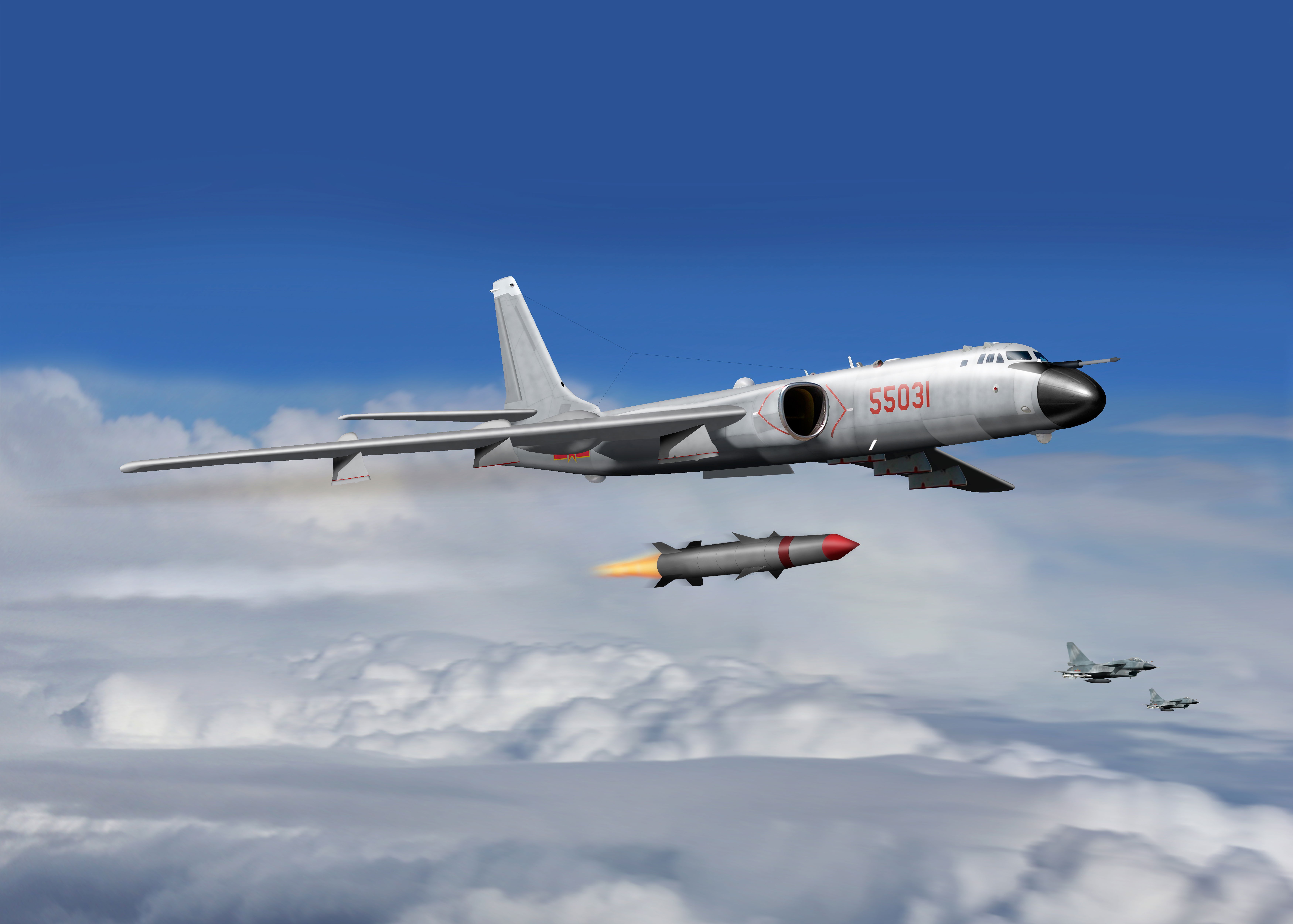H-6N được cho là có nguồn gốc từ Tu-16 của Liên Xô. Ảnh:&nbsp;Ryan Dorling&nbsp;