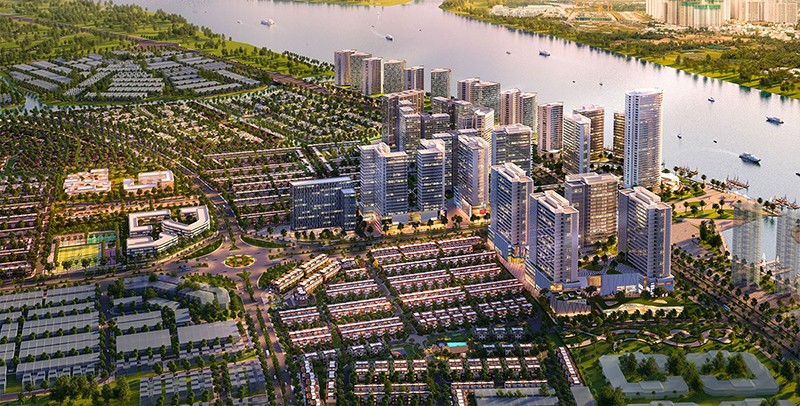 Hình phối cảnh đô thị tích hợp Izumi City.