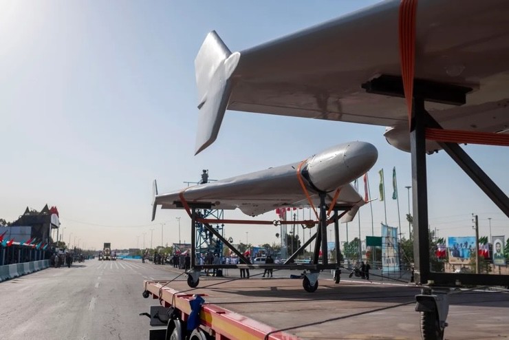 Shahed là một trong những mẫu UAV tầm xa chủ lực của Iran. Ảnh: NurPhoto.
