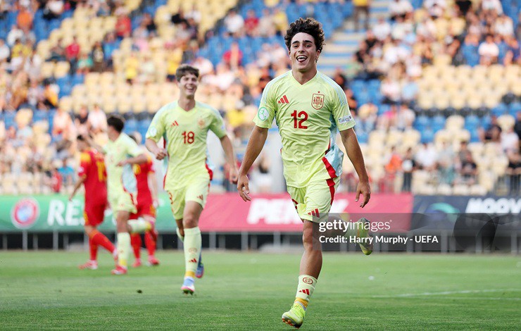 U19 Tây Ban Nha vùi dập&nbsp;U19 Montenegro 5 bàn không gỡ