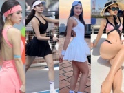 Dàn kiều nữ pickleball làm nóng sân thi đấu: Nhan sắc và tài năng đều tỏa sáng