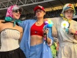 Đàm Thu Trang chít khăn như cụ bà, Quế Vân hở bạo đi xem G-Dragon