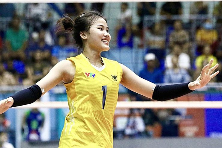 Nguyễn Thị Trà My trong màu áo VTV Bình Điền Long An