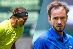 Trực tiếp tennis ATP 500 ngày 21/6: Medvedev đấu Zverev, Alcaraz gặp lão tướng đồng hương