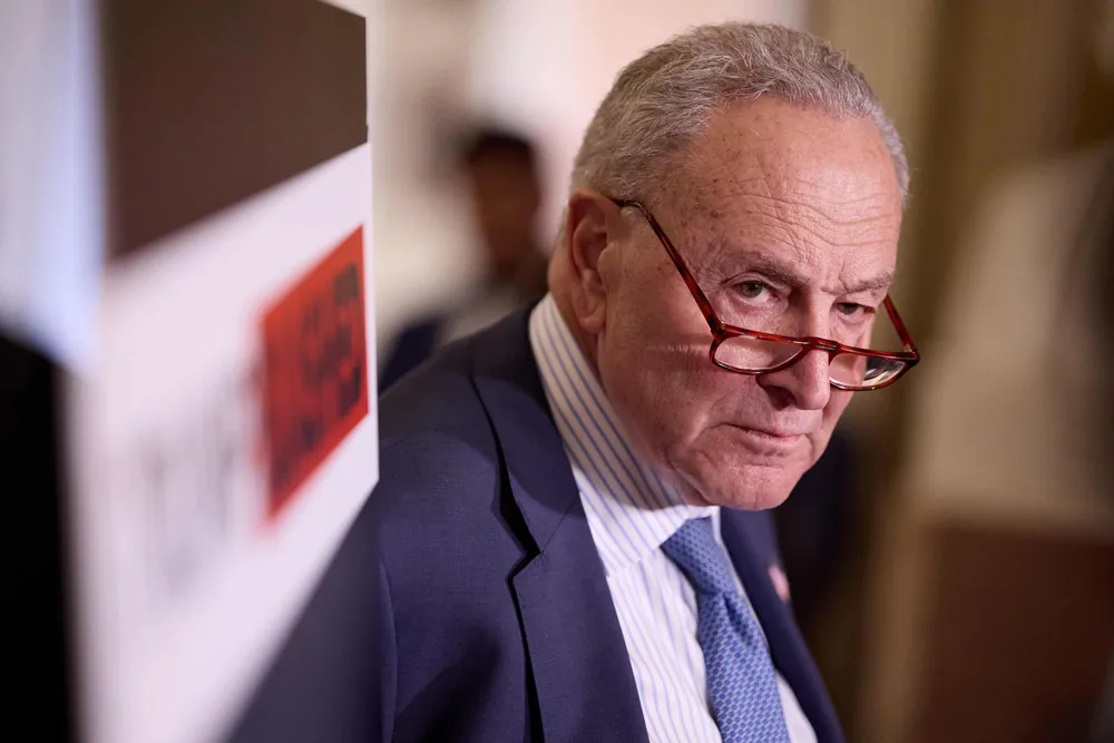 Lãnh đạo phe thiểu số Dân chủ tại Thượng viện - ông Chuck Schumer. Ảnh: ALLISON DINNER/EPA