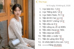 Bảng chi tiêu 12 dòng của cô vợ thất nghiệp khiến dân mạng chỉ biết cười trừ