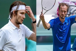 Video tennis Bublik - Medvedev: Choáng váng tie-break, đăng quang ngỡ ngàng (Chung kết Halle Open)
