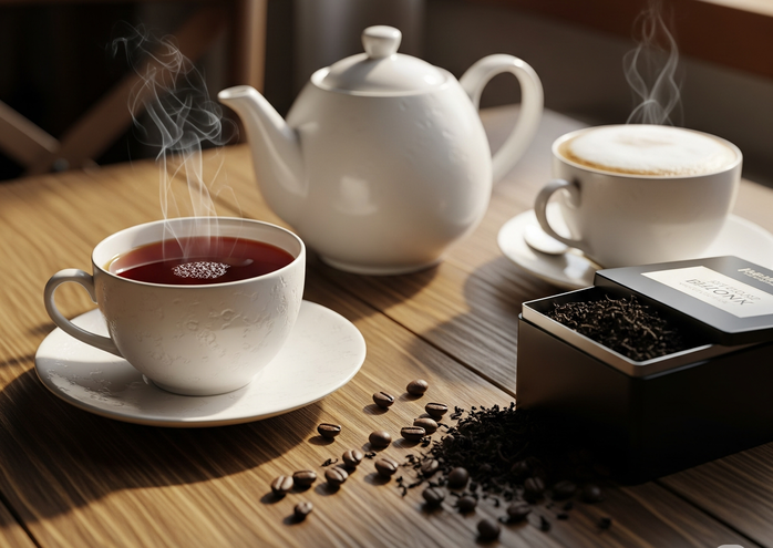 Uống cà phê và trà đen sẽ giúp ích cho người bệnh Parkinson - Minh họa AI: Thu Anh