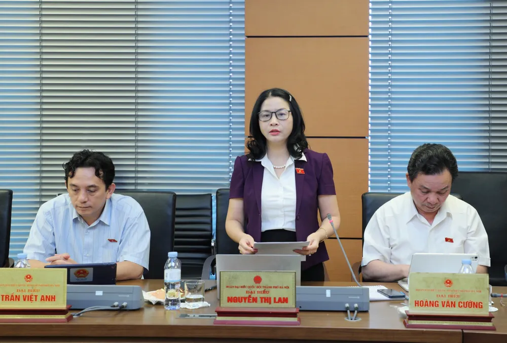 Đại biểu Quốc hội Nguyễn Thị Lan (Hà Nội). Ảnh: (Khánh Duy)
