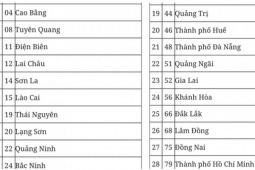 Đề xuất mã số đơn vị hành chính của 34 tỉnh, thành phố sau sáp nhập