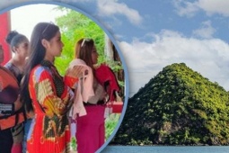 Hòn đảo bí ẩn hình bầu ngực hút khách nữ tới cầu tình duyên