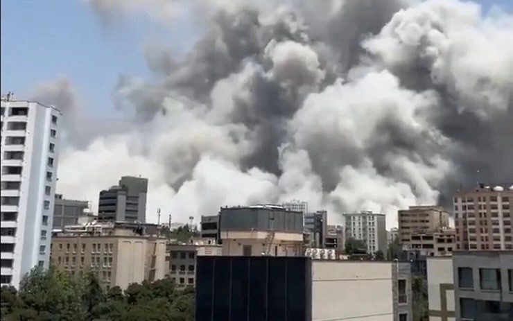 Cuộc tấn công của Israel nhằm vào thủ đô Tehran, Iran vào ngày 23/6/2025. Ảnh: Times of Israel.