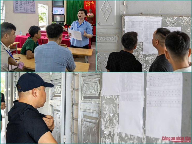 Các thí sinh theo dõi thông tin về số thứ tự của mình và nghe cán bộ của Trung tâm sát hạch phổ biến một số nội dung để đảm bảo kỳ thi diễn ra tốt nhất.