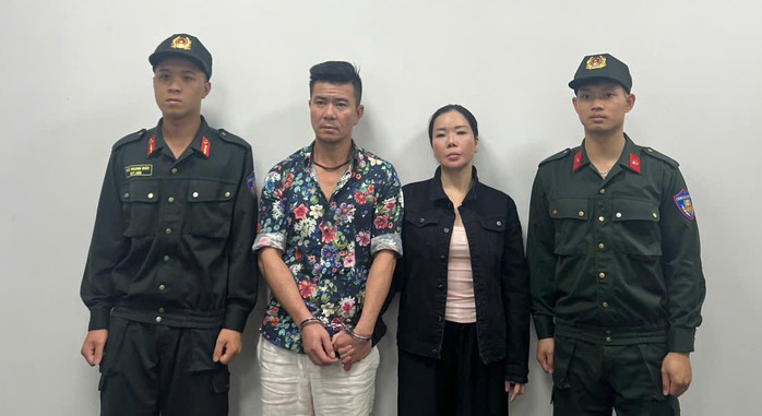 Nguyễn Thị Mai Anh và chồng là Lê Văn Đông. Ảnh: Công an TP Hà Nội