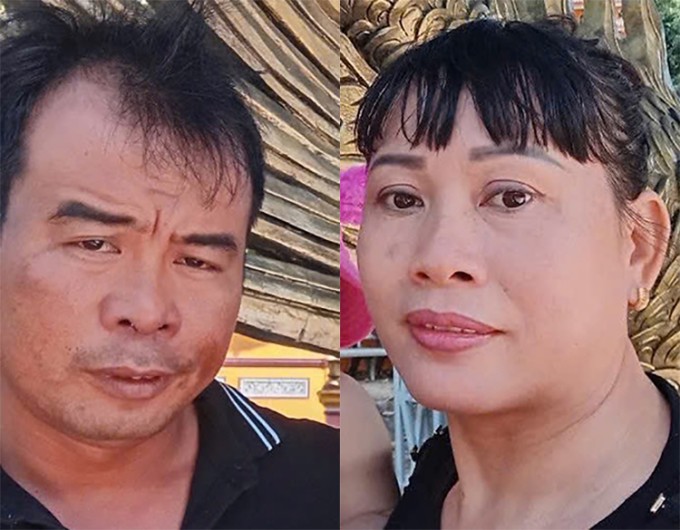 Đỗ Hoàng Long và Trương Thị Kiều. Ảnh: Công an Trà Vinh