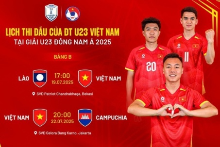 Lịch thi đấu bóng đá giải U23 Đông Nam Á 2025, lịch thi đấu U23 Việt Nam mới nhất