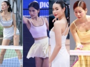 Á hậu Ánh Vương cùng 3 cô gái khuấy đảo pickleball bằng tài năng và sắc đẹp