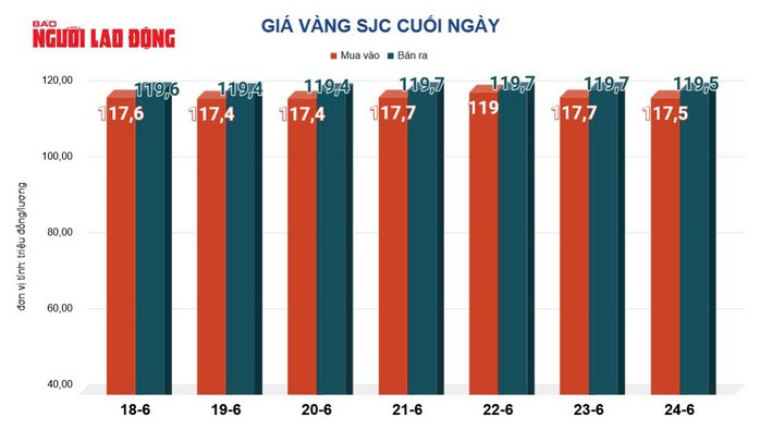 Giá vàng hôm nay, 25-6: Sụt giảm rất mạnh - 2