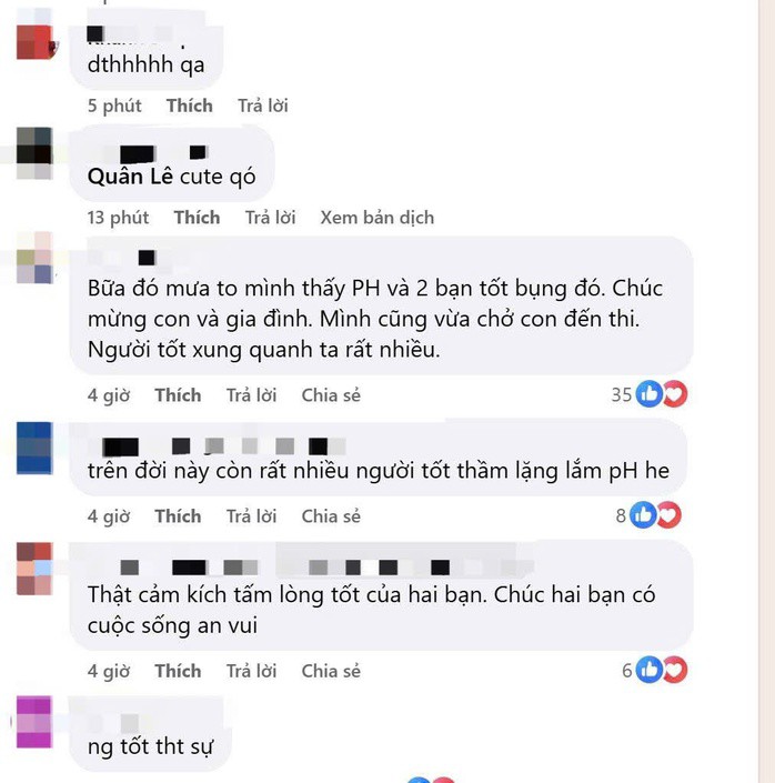 "Mưa" lời khen dành cho 2 nam thanh niên có hành động đẹp