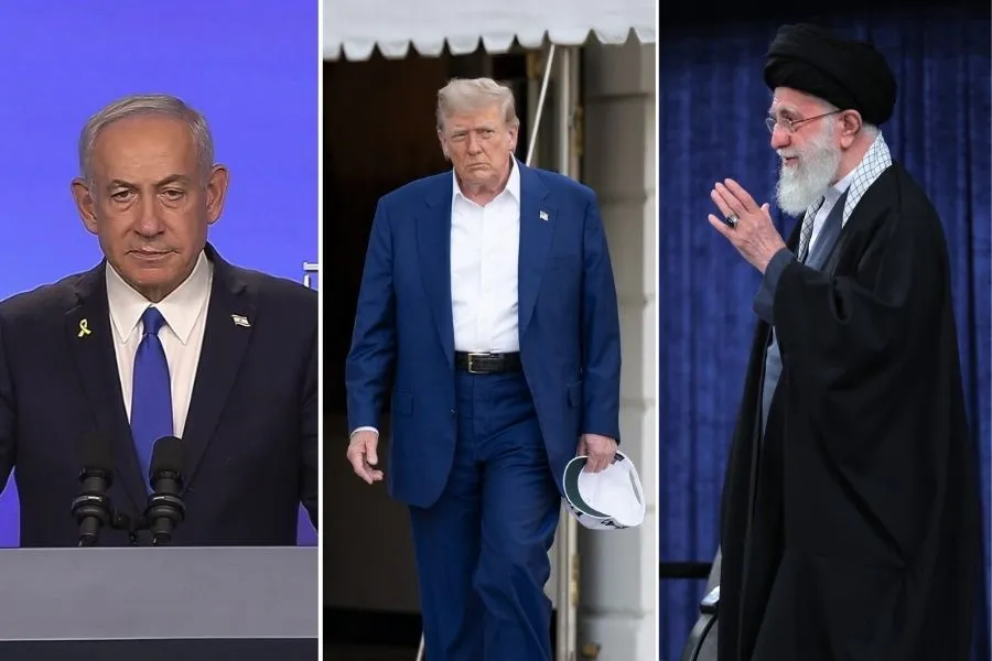 (từ trái sang) Thủ tướng Israel Benjamin Netanyahu, Tổng thống Mỹ Donald Trump và Lãnh tụ tối cao Iran Ayatollah Ali Khamenei. Ảnh: GPO/WHITE HOUSE/X
