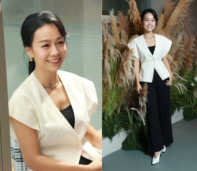 Hoàng Tâm Dĩnh tại buổi gặp gỡ báo chí. Ảnh: Sinchew