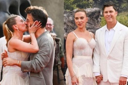 Scarlett Johansson công khai hôn người đàn ông khác ngay trước mặt chồng