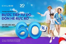 “Bước tiếp tự do, đón hè rực rỡ” cùng Chubb Life với tổng giá trị quà tặng hấp dẫn lên đến 12,5 tỷ đồng