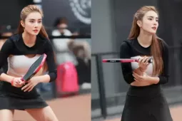 Em gái Công Vinh khoe dáng nuột trên sân pickleball