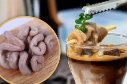 Cà phê pha nước hầm lòng heo gây  ' sốt ' 