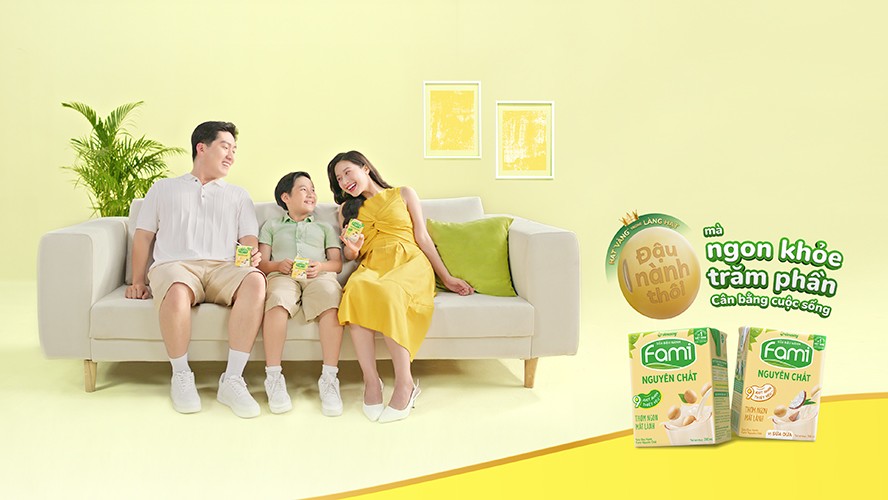 Hơn cả một thức uống quen thuộc, sữa đậu nành Fami còn là món ngon gắn kết mọi thế hệ, mọi thành viên