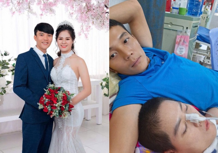 Ngọc Bình đồng hành cùng vợ trong gần 5 năm chiến đấu với bệnh tật. Ảnh: Phạm Ngọc Bình