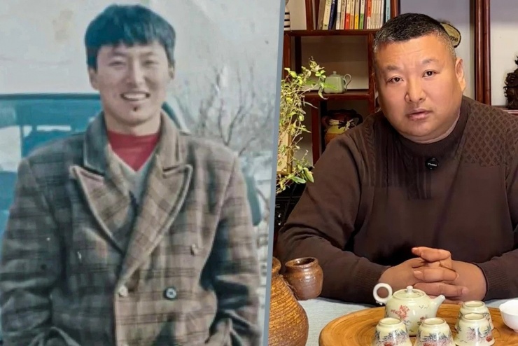 Chen Shijiang trước và sau khi ở tù. Ảnh: SCMP