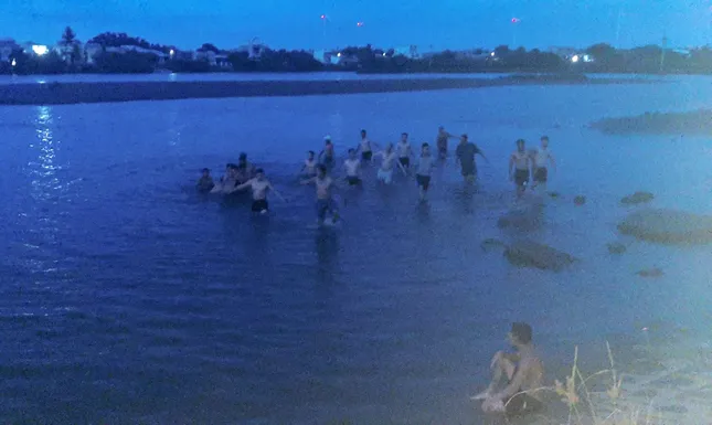 Khu vực xảy ra vụ đuối nước. Ảnh: Xuân Thức