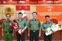 Hai Phó Giám đốc Công an tỉnh Long An nhận nhiệm vụ mới ở Bộ Công an