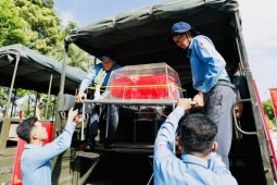 Đón 358 hài cốt liệt sĩ hy sinh tại Campuchia về nước