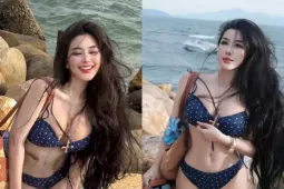 Hot girl đình đám Sài Thành thả dáng nuột nà với bikini