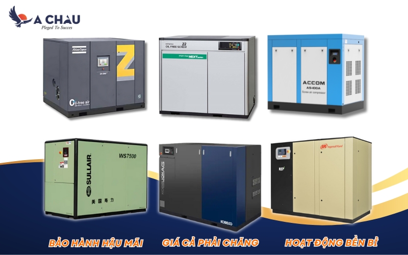 Khí nén Á Châu cung cấp đa dạng dòng máy với công nghệ thông minh