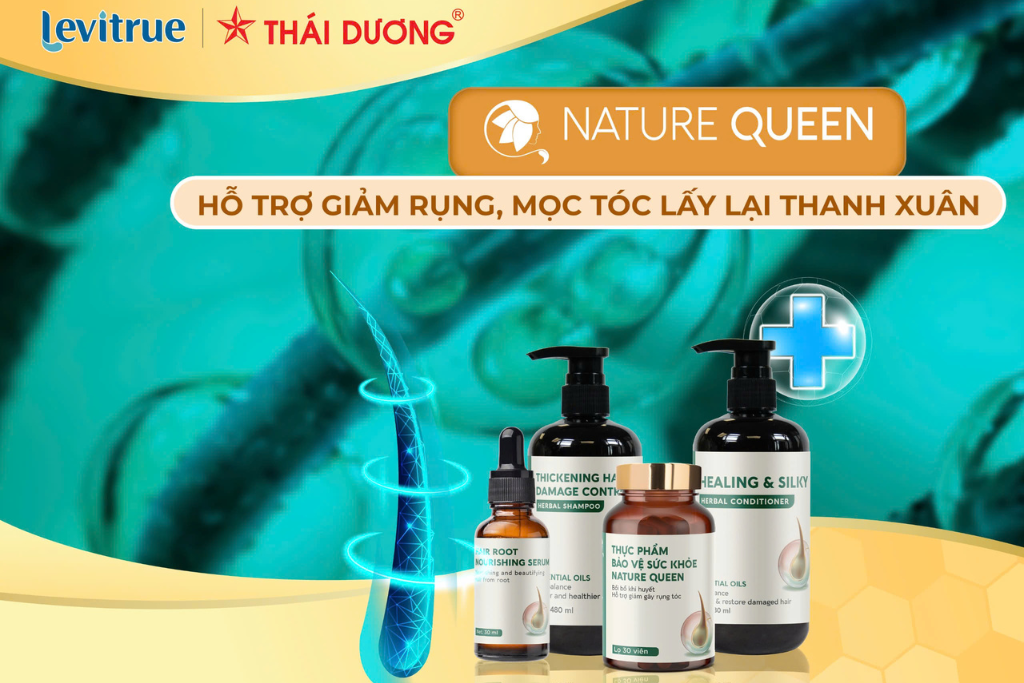 Bộ tứ hoàn hảo Nature Queen. Tái sinh mái tóc – Khơi nguồn thanh xuân
