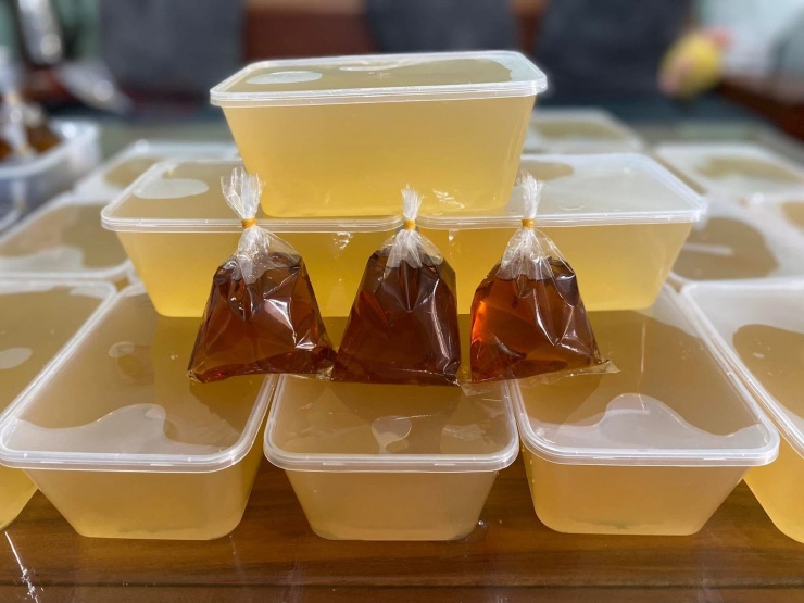 Thạch mác púp có vị chua dịu và mùi thơm đặc trưng. Ảnh: Lieu Le