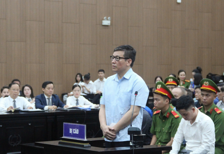 Bị cáo Lê Duy Thành tại tòa. Ảnh: CTV