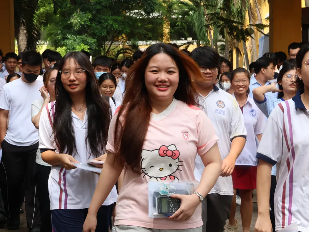 Thí sinh tham dự kỳ thi tốt nghiệp THPT tại TP.HCM