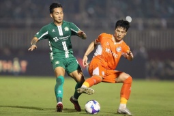 Trực tiếp bóng đá Đà Nẵng - Bình Phước: Xà ngang cứu thua, Công Phượng đá phạt (Playoff V-League)