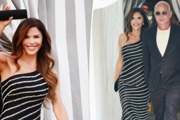 Lauren Sanchez diện váy hơn 5.000 USD dự tiệc tối trước đám cưới