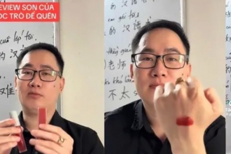 Video thầy giáo thử son của học sinh cực cuốn khiến dân mạng "dở khóc dở cười"